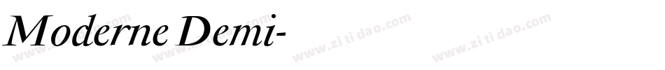 Moderne Demi字体转换